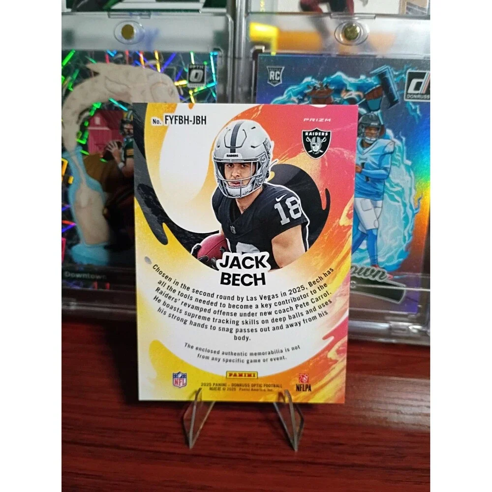 2025 Panini Donruss Optic - First Year Fresh Jack Bech #FYFBH-JBH Blue Hyper...